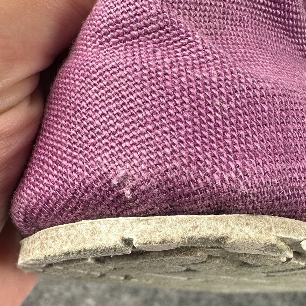Otz Cork Lite Purple Linen Slip On Comfort Shoes EU 37 Women's 7 Boho